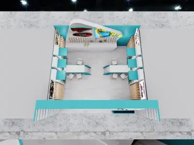 expo booth 3D model