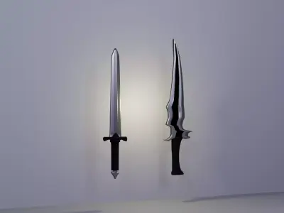 Assassin Dagger Pack - Stealth and Combat Blades Low-poly 3D model