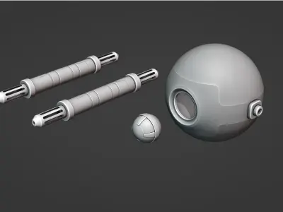 HardSurface - Sci-Fi Drone 3D model