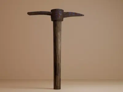 Low-Poly Axe 3D Model Free low-poly 3D model