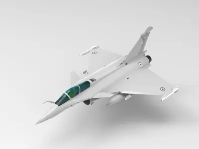 Rafale Multirole Fighter Jet 3D model