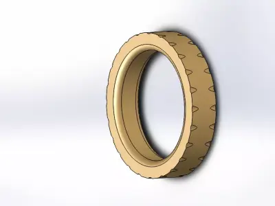 golden ring 3D model purchase