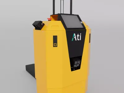 Ati Package Lifter Robot Low-poly 3D model