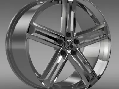 VW Beetle R Concept rim 3D model