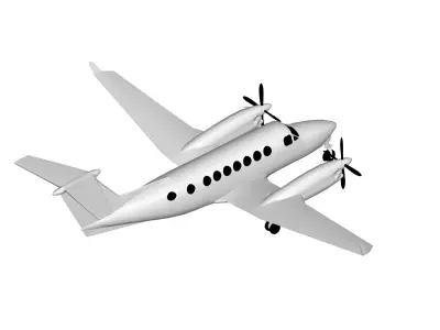 Beechcraft Super King Air 3D model