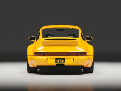 Porsche 964 Racing  Low-poly 3D model
