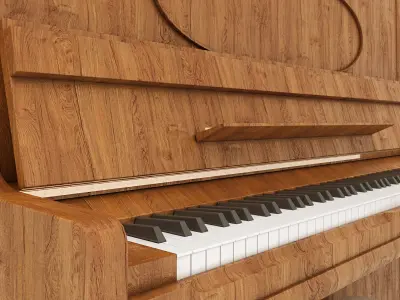 Raelistic guitar and piano 3D model