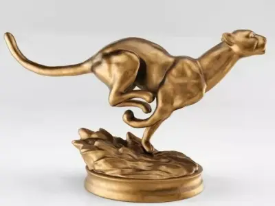 Cheetah Statue 3D print model