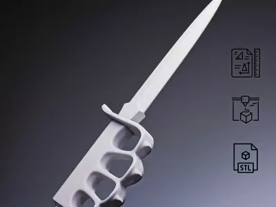 Trench Knife RoZ 3D print model