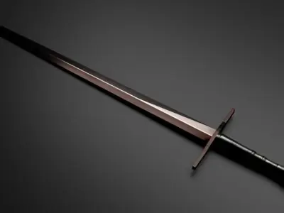 Knight Sword  Low-poly 3D model