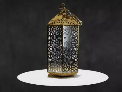 lantern hexagonal 3D model