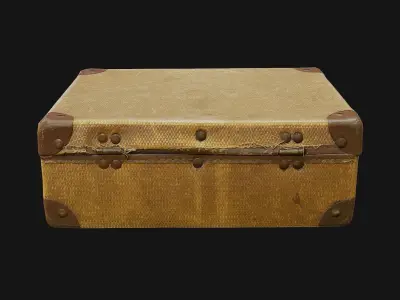 Vintage Suitcase Free low-poly 3D model