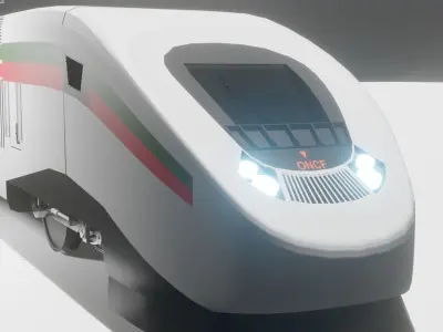 TGV TRAIN alboraq MAROC 3D model