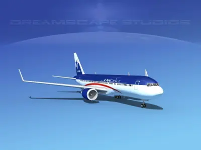 Boeing 767-300 Lan Chile 3D model