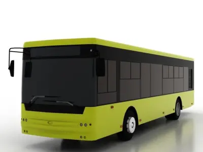 Bus Bogdan A70110 Low Low-poly 3D model