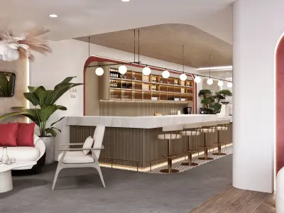 Restaurant Design 3D model buy