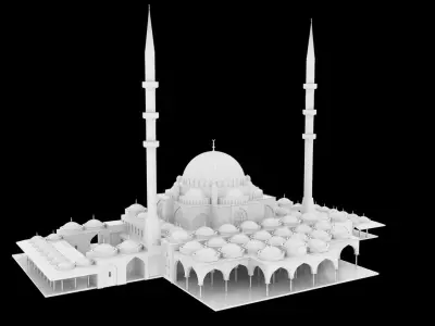 Sharjah Mosque  3D model