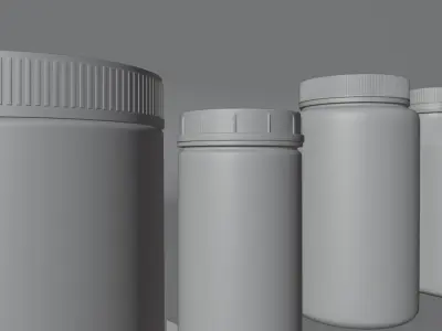 Medicine container package 3D model