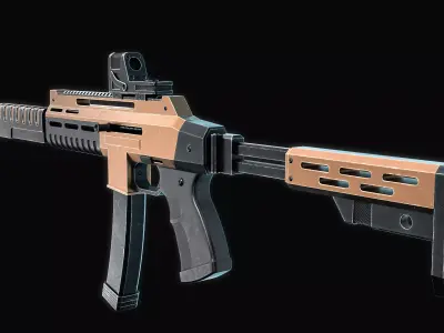 Assault rifles Free 3D model