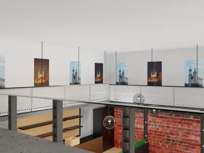 Industrial Loft Apartment 3D model