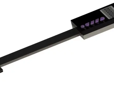 Digital Scale 100mm  4 inches Free 3D model