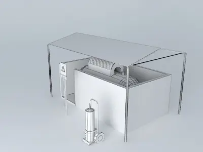 LP GAS STATION Free 3D model