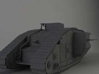Tank Mark IV 3D model