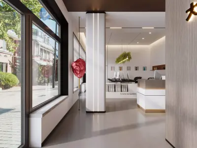 Company interior scene 3D model