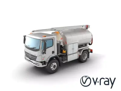 Advanced De-Icing Truck with Elevated Boom model pack Low-poly 3D model