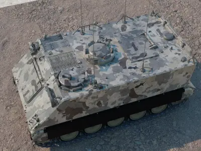  M113 APC detail 3d model 3D print model
