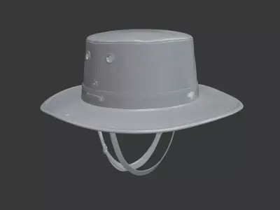 Boonie Hat Realistic 3D Printable Military Outdoor Style Model 3D print model
