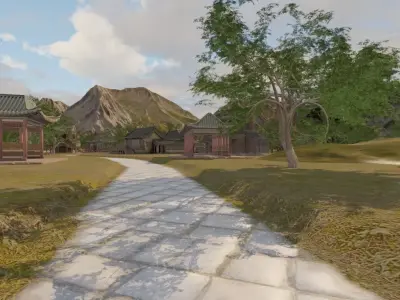 Traditional Village Landscape 3D model
