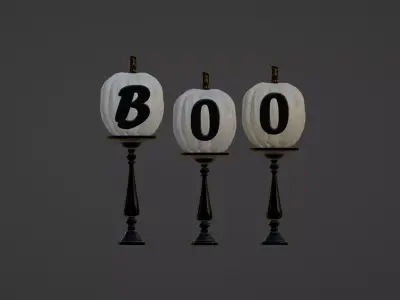 BooPumpkins  3DModel part of the Halloween package  3D model