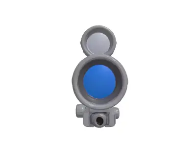SciFi Tactical Weapon Scope Optic 3D model