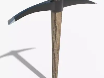 Pickaxe model Low-poly 3D model