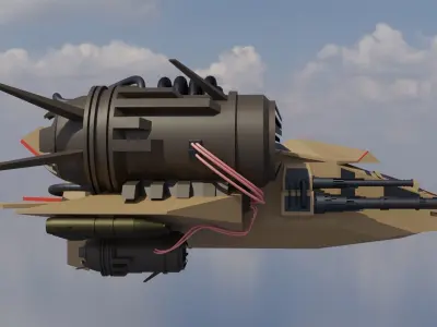 Low poly drone Low-poly 3D  3D model