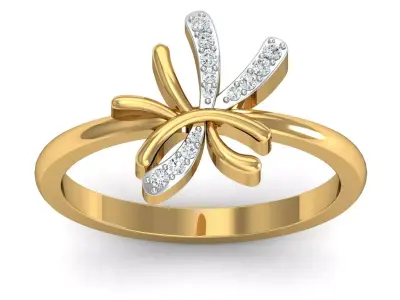 Solitaire Wedding Engagement Ring 3dm STL FBX OBJ Render Details 3D print model