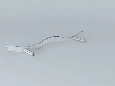 HDW-PULL-BP9364 curved handle Free 3D model
