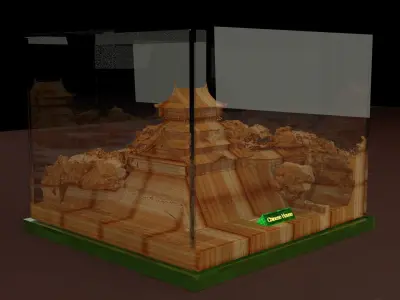 Chinese ancient house  3D model buy