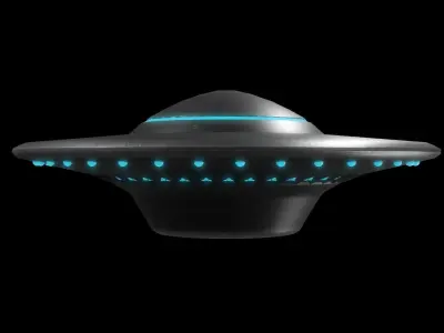 Sci-Fi Alien UFO Air Craft  Free low-poly 3D model
