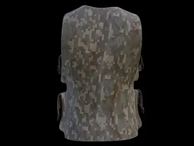 Tactical Vest 3D Model Low-poly 3D model