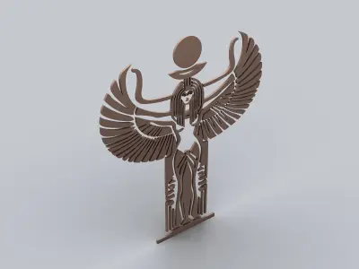 Egyptian Symbols - 060 - Topology Low-poly 3D model