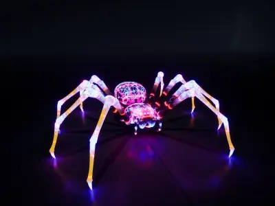 Advanced Spider for UE Low-poly 3D model