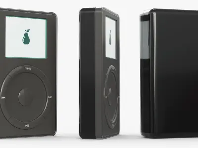 Classic MP3 Player Black 3D model