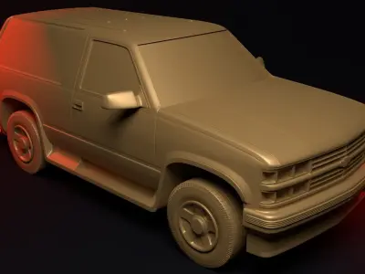 Chevrolet Tahoe I 3 door toy 3D print model