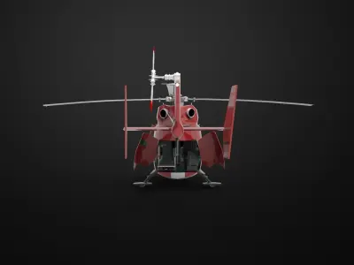 MBB Kawasaki BK 117 3D model