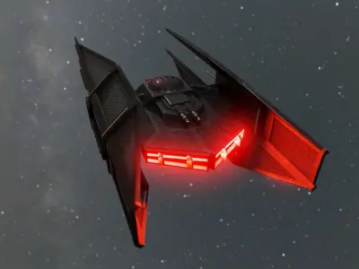 Tie silencer from Star wars 3D model