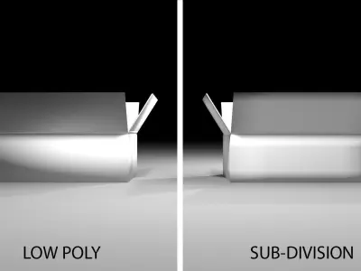 Cardboard Box - Rectangular Low 3D model
