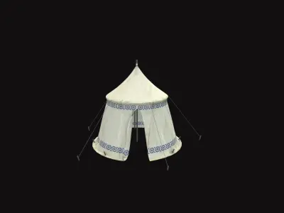 Medieval Tent V01 Low-poly 3D model