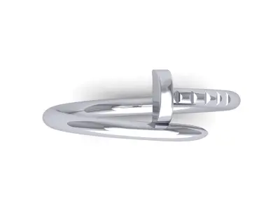 Adjustable Nail Ring For Women  3D print model get